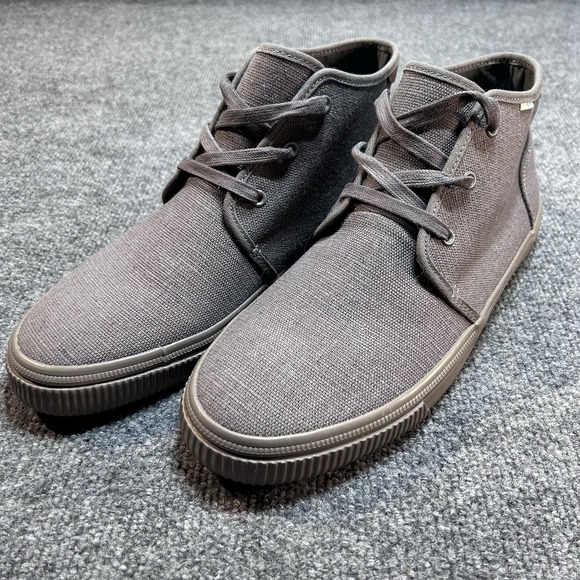 Toms Other - TOMS Carlo Mid Terrain Lace Up 9.5 Mens Grey Sneakers Casual Shoes